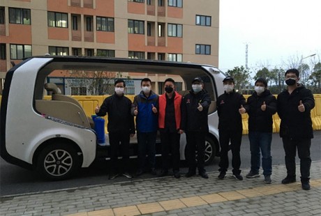 東風(fēng)Sharing-VAN無人駕駛車馳援抗疫一線