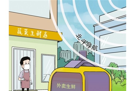 北京市啟動(dòng)北斗導(dǎo)航系統(tǒng)支持下的無(wú)人駕駛車送貨