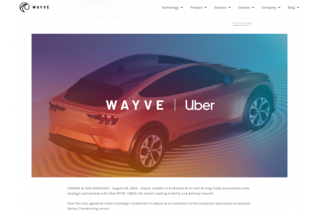 【海外熱訊】繼軟銀、微軟、英偉達，Uber也追投了這家公司